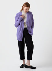 Women's Lambswool Cardigan in Heather