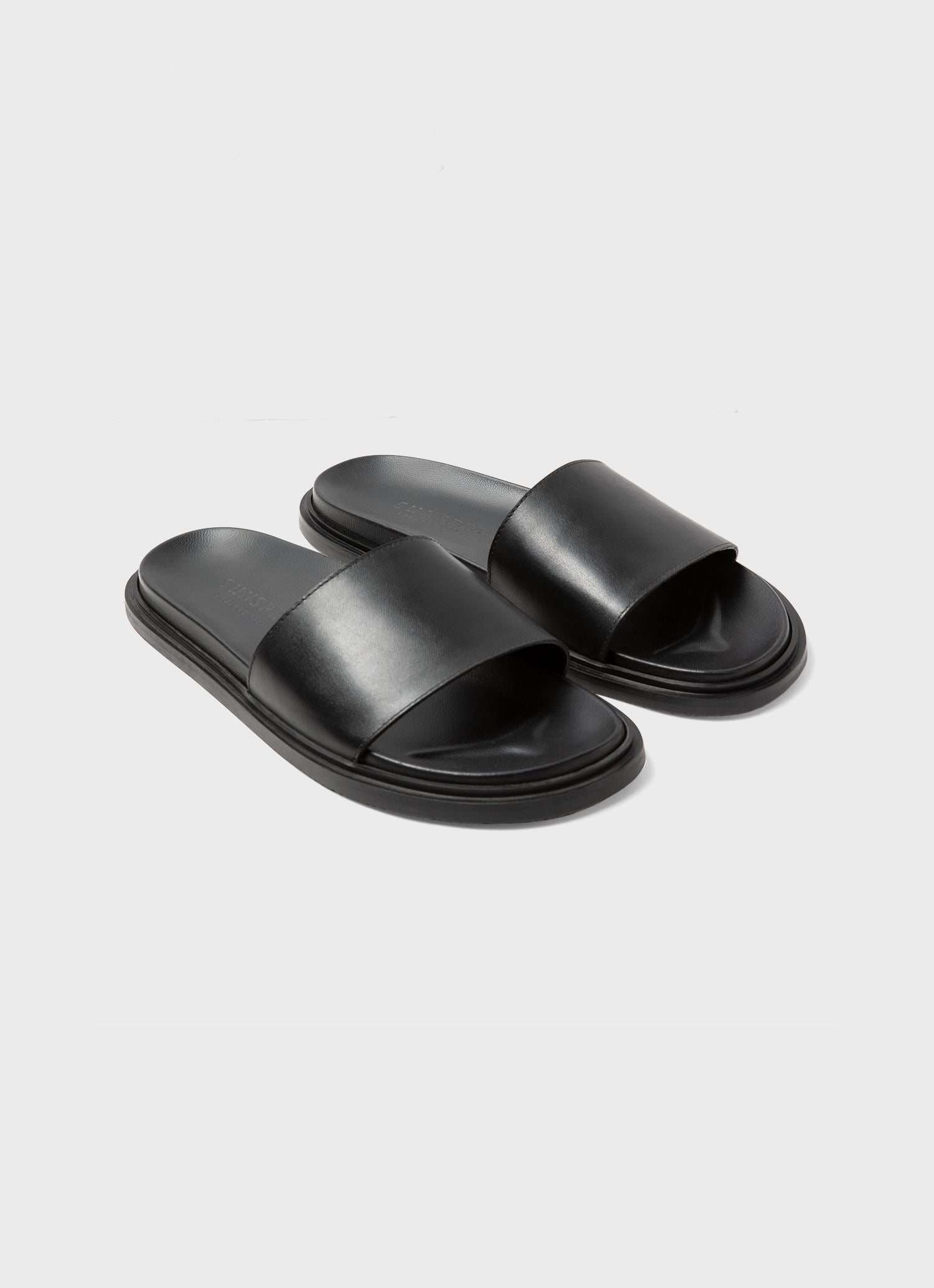 Ladies sales leather sliders