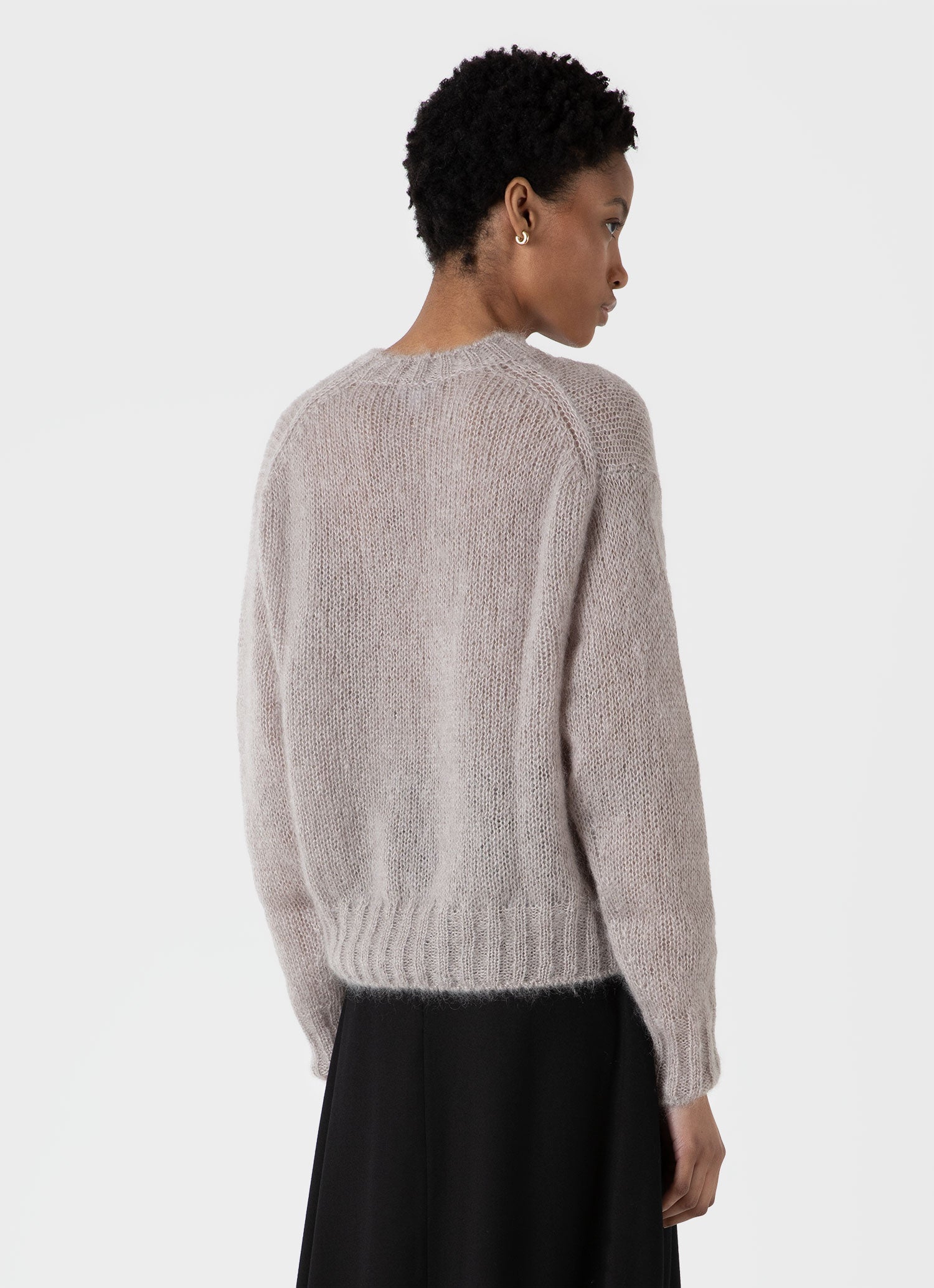 Women's Mohair Silk Jumper in Sandstone