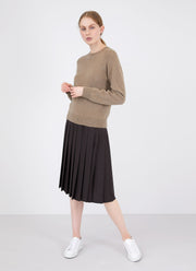 Women's Fine Wool Kilt in Brown