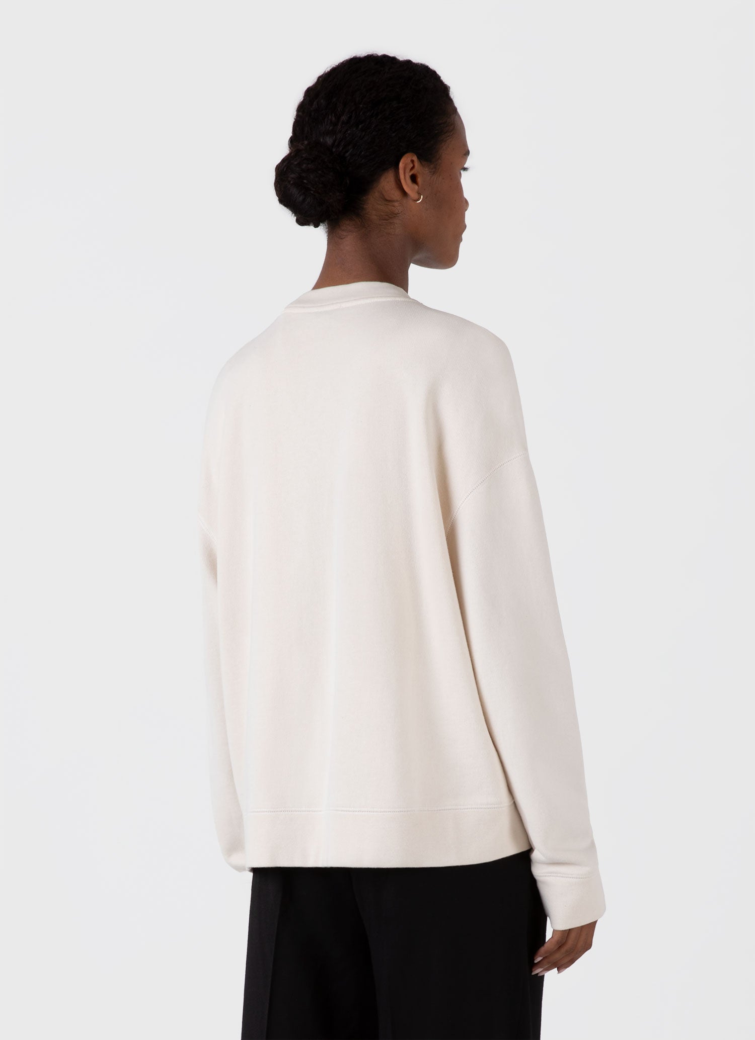 Women's Relaxed Loopback Sweatshirt in Undyed