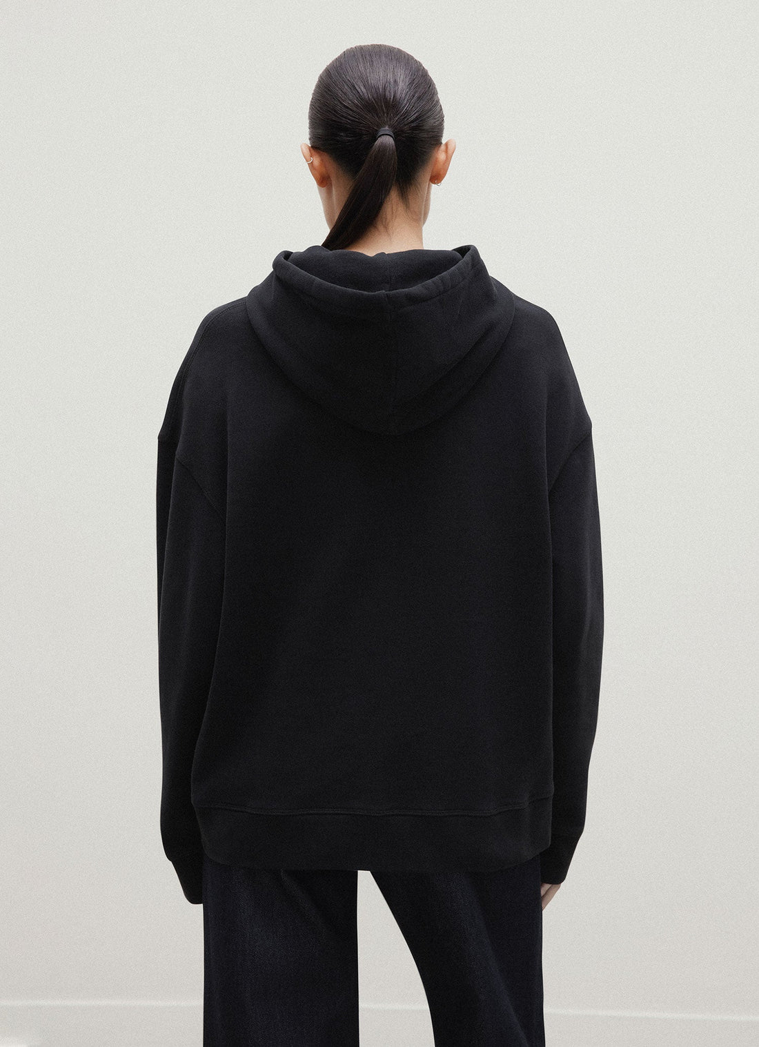 Women's Loopback Hoodie in Black