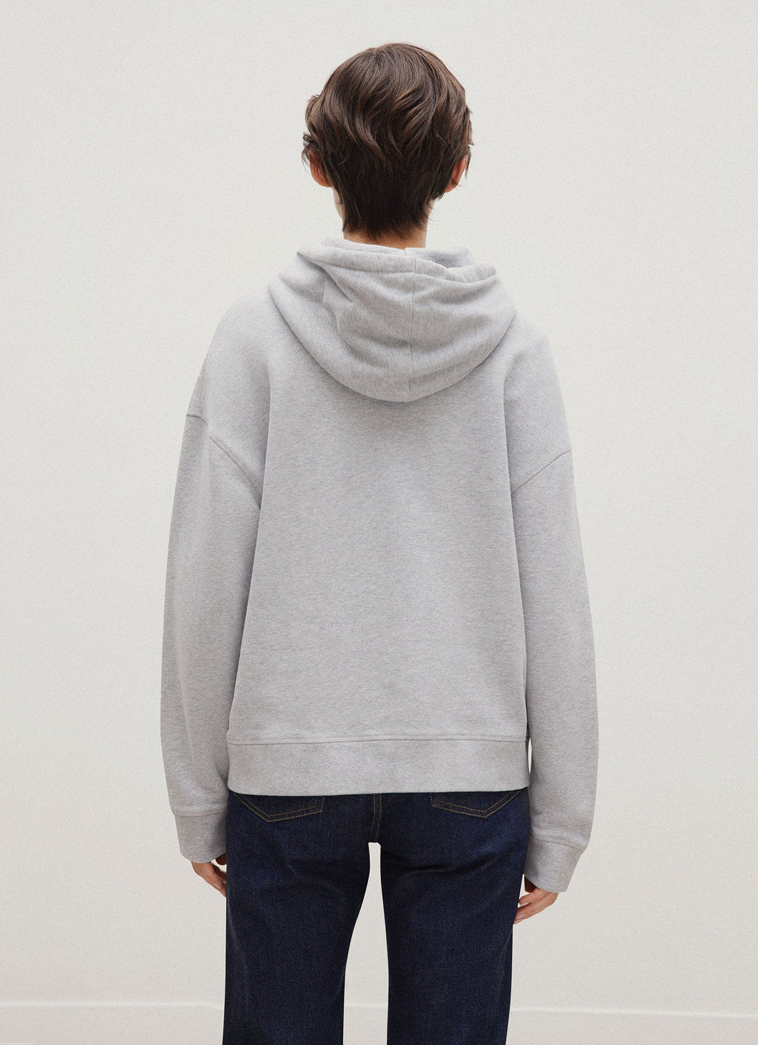 Women's Loopback Hoodie in Grey Melange