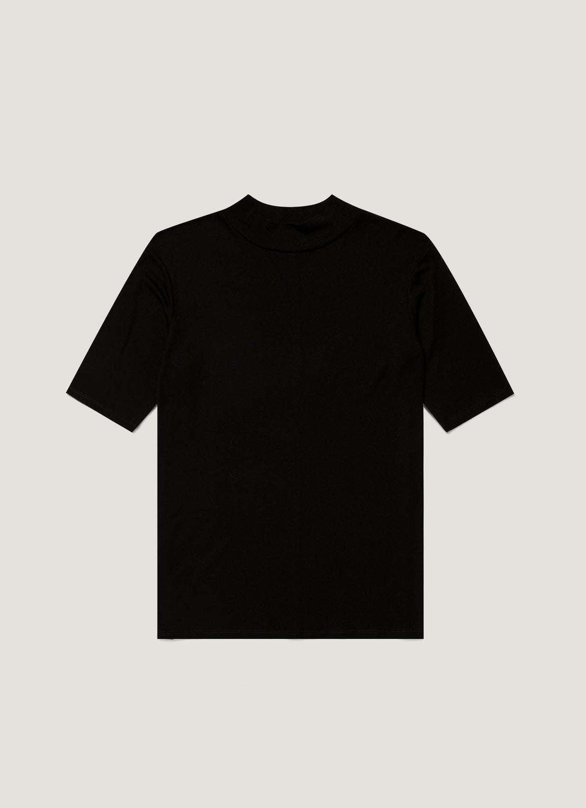 Women's Mock Neck Top in Black
