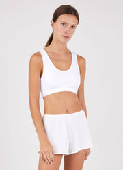 Women's Crop Top in White