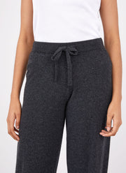 Women's Cashmere Lounge Pant in Charcoal Melange