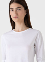 Women's Long Sleeve Classic T-shirt in White