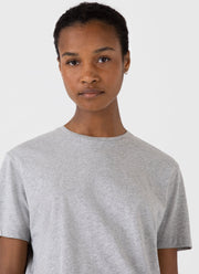 Women's Boy Fit T-shirt in Grey Melange