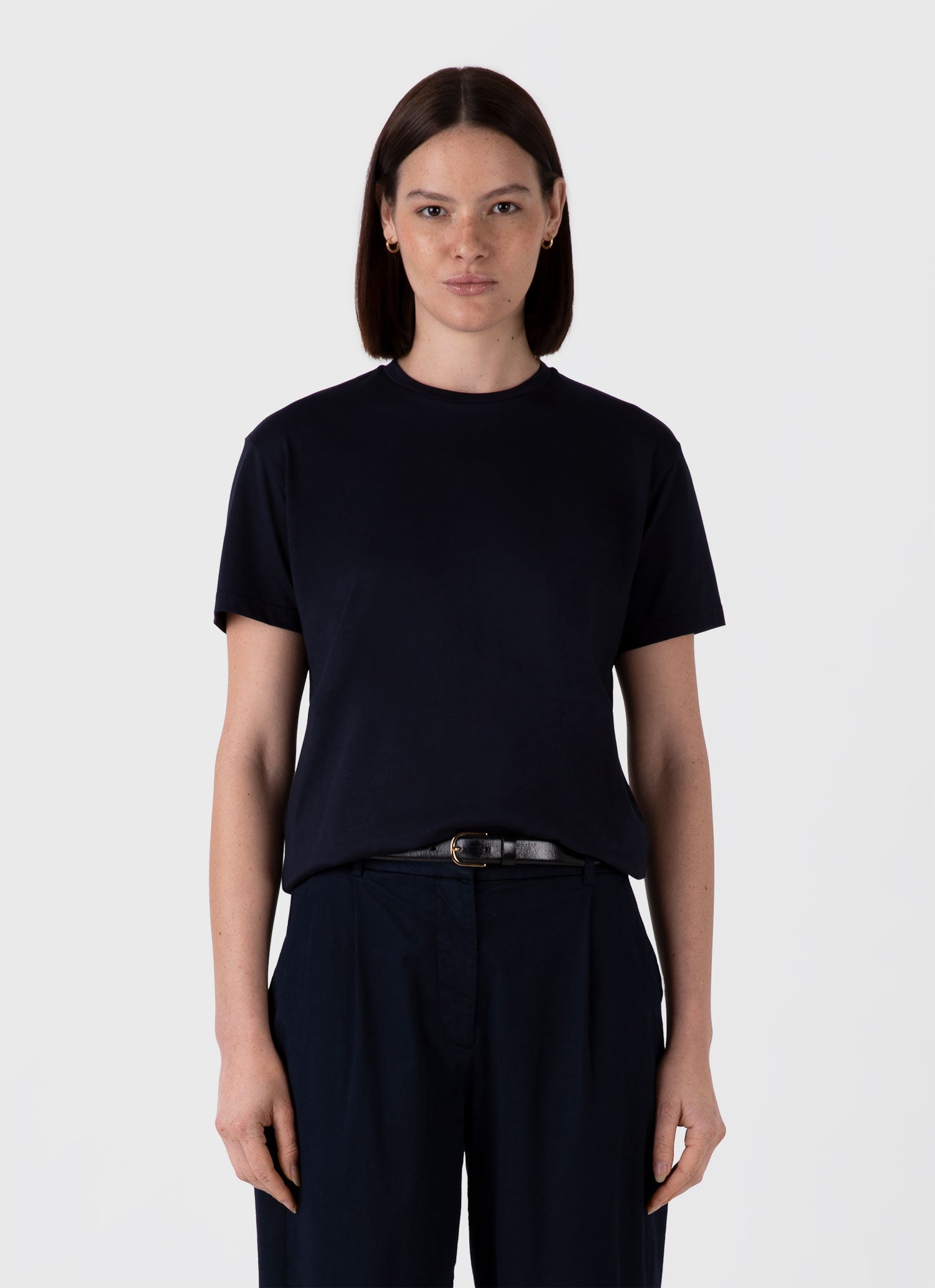 Women's Boy Fit T-shirt in Midnight Navy