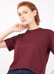 Women's Boy Fit T-shirt in Port