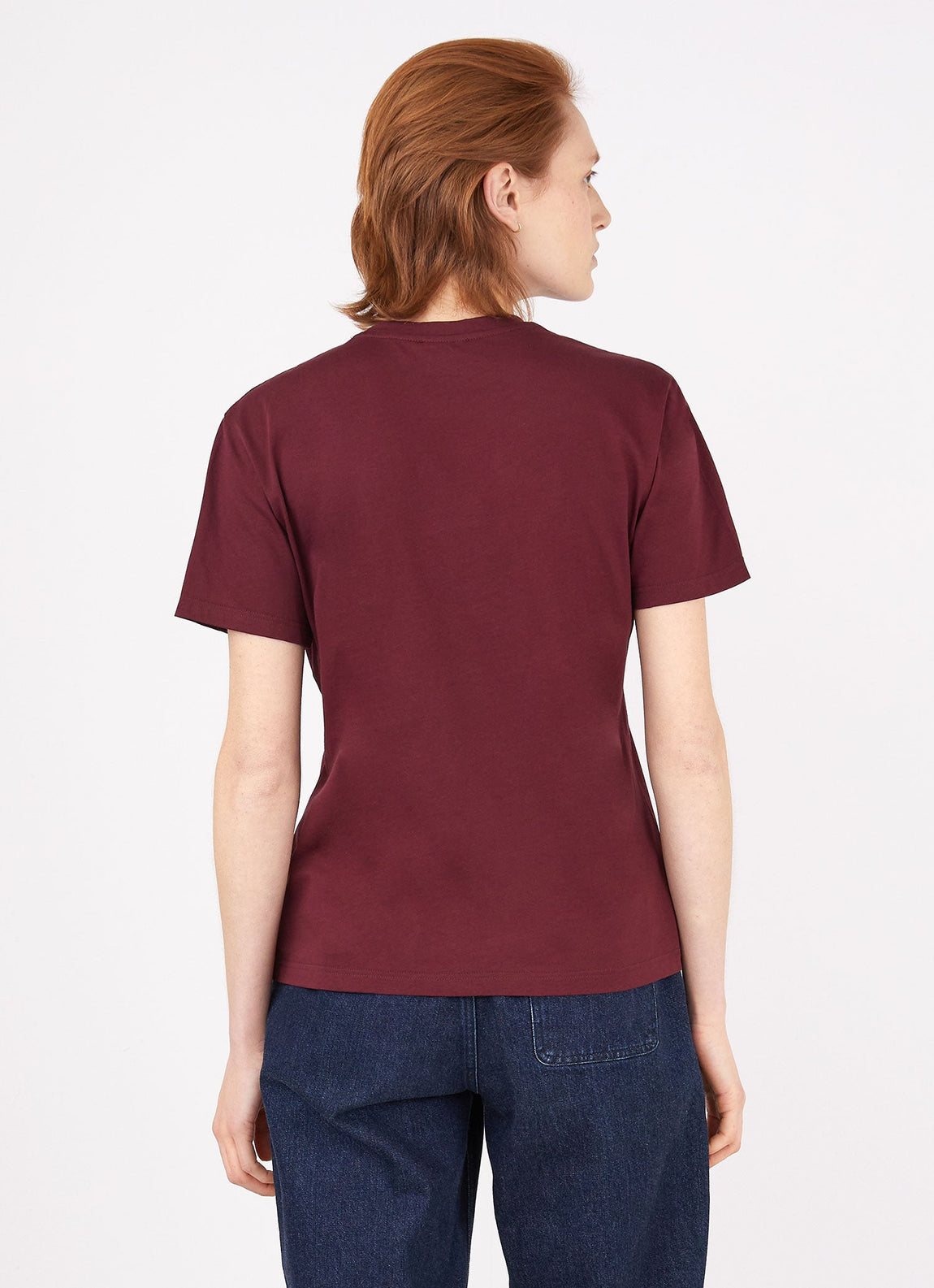 Women's Boy Fit T-shirt in Port