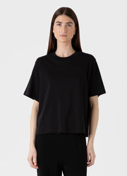 Women's Boxy Heavyweight T-shirt in Black