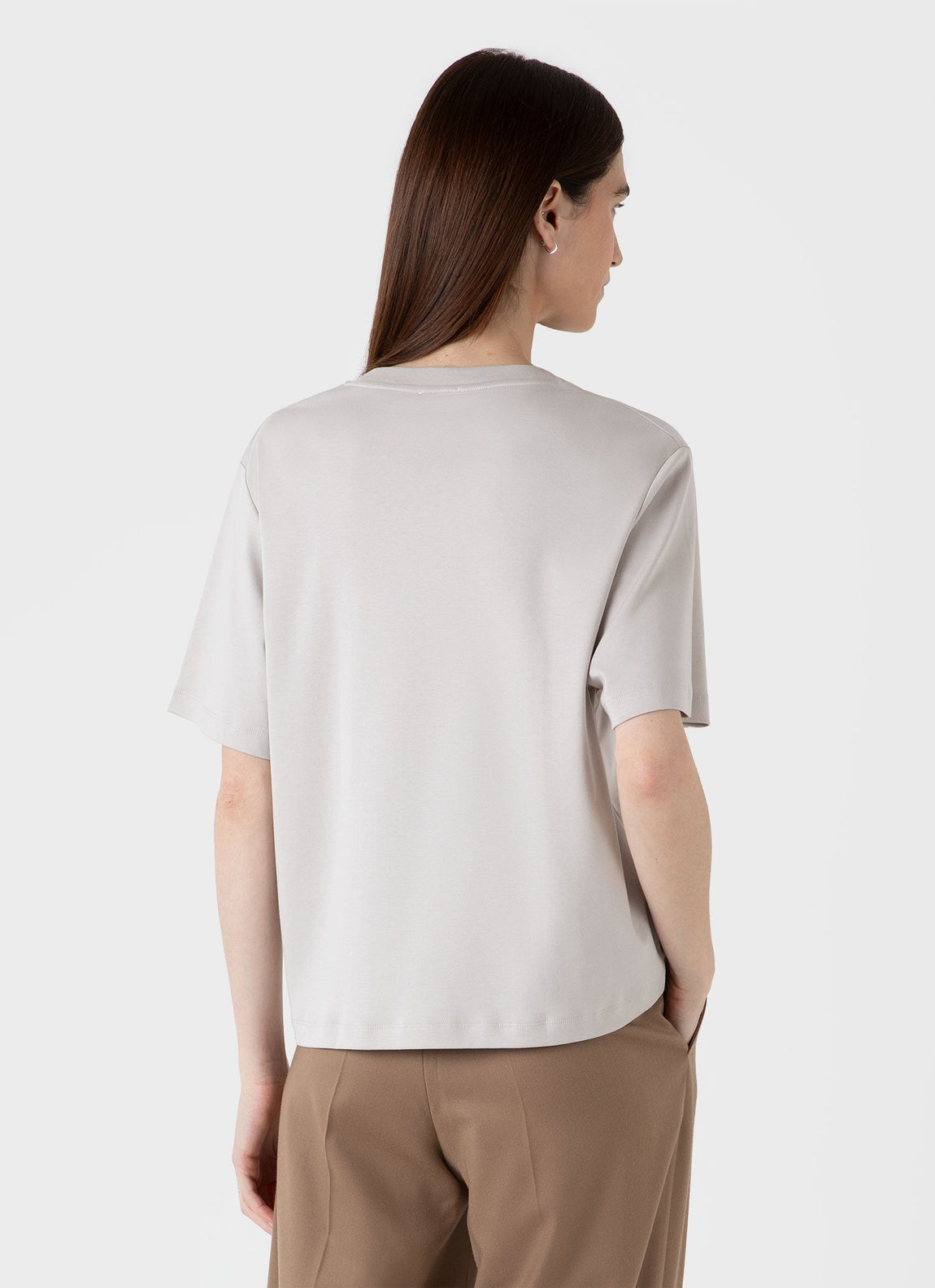 Women's Boxy Heavyweight T-shirt in Putty