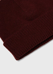 Scottish Lambswool Hat in Maroon