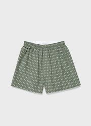 Men's Classic Print Boxer Shorts in Thyme Mini Florals