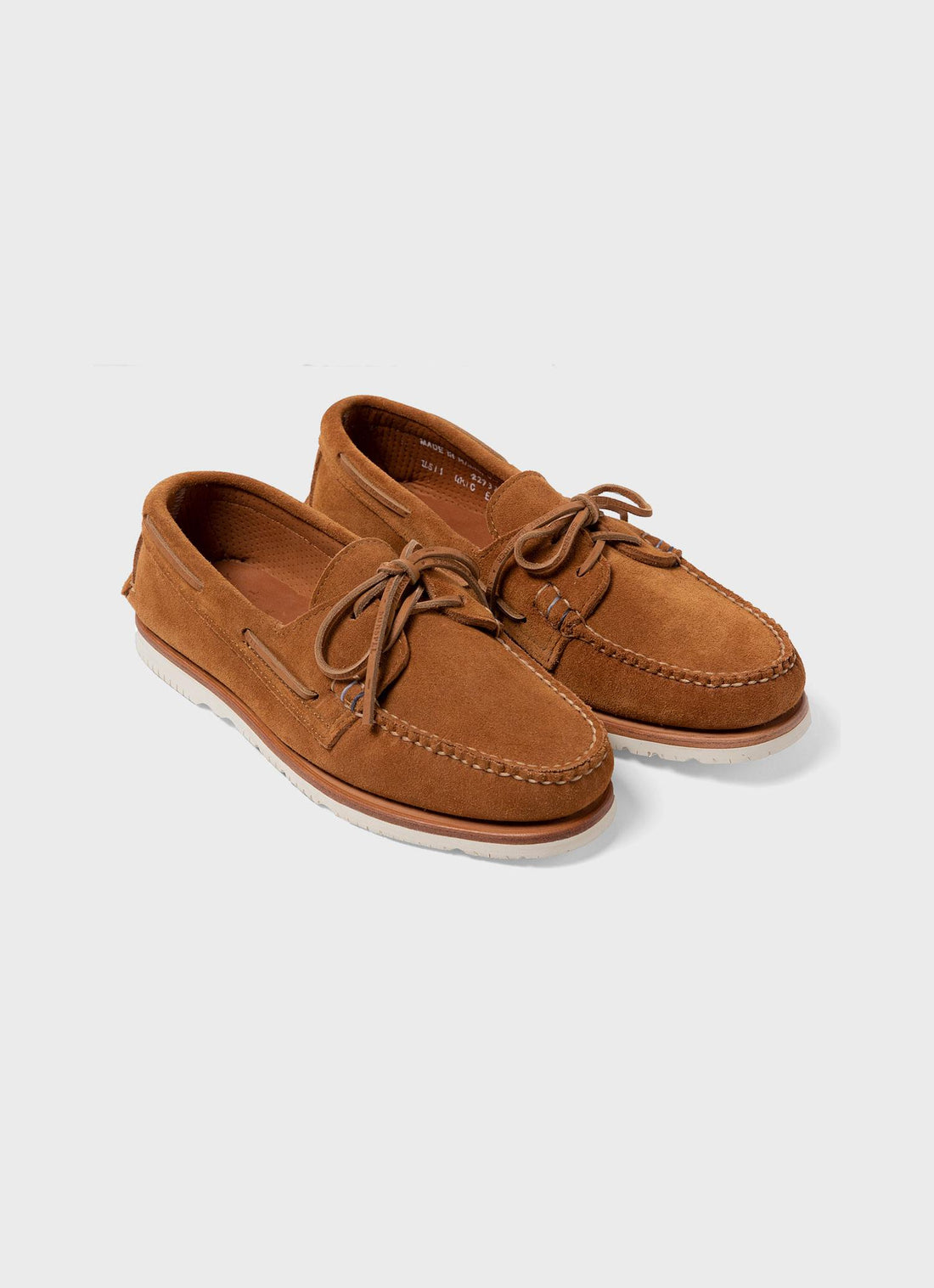 Men's Sunspel and Sperry Suede Boat Shoe in Sand