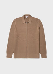 Men's Mr Porter Mesh Knit Jacket in Oat