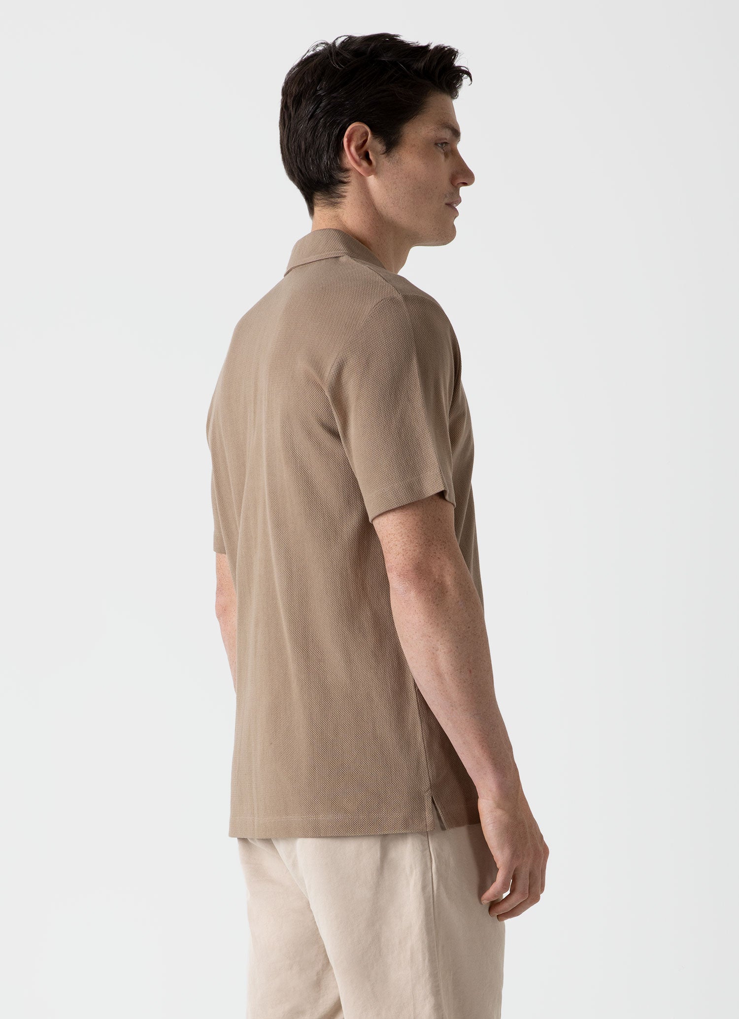 Men's Mr Porter Short Sleeve Shirt in Oat