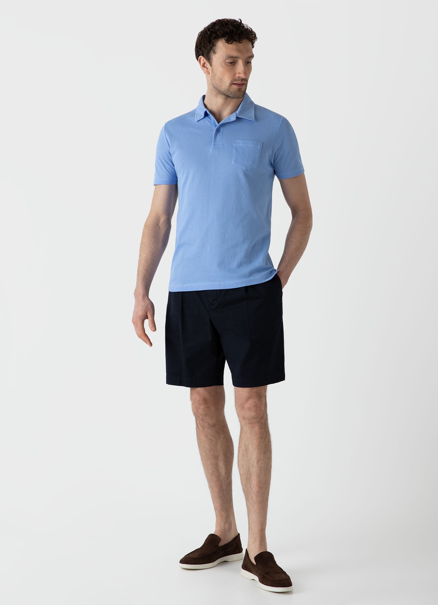 Men's Riviera Polo Shirt in Cool Blue