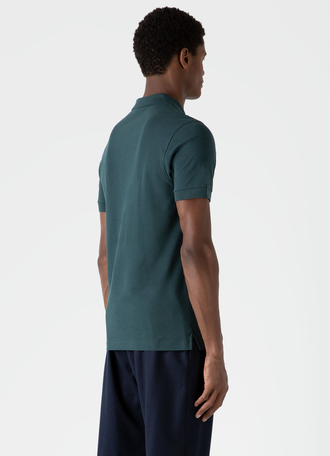 Men's Piqué Polo Shirt in Peacock