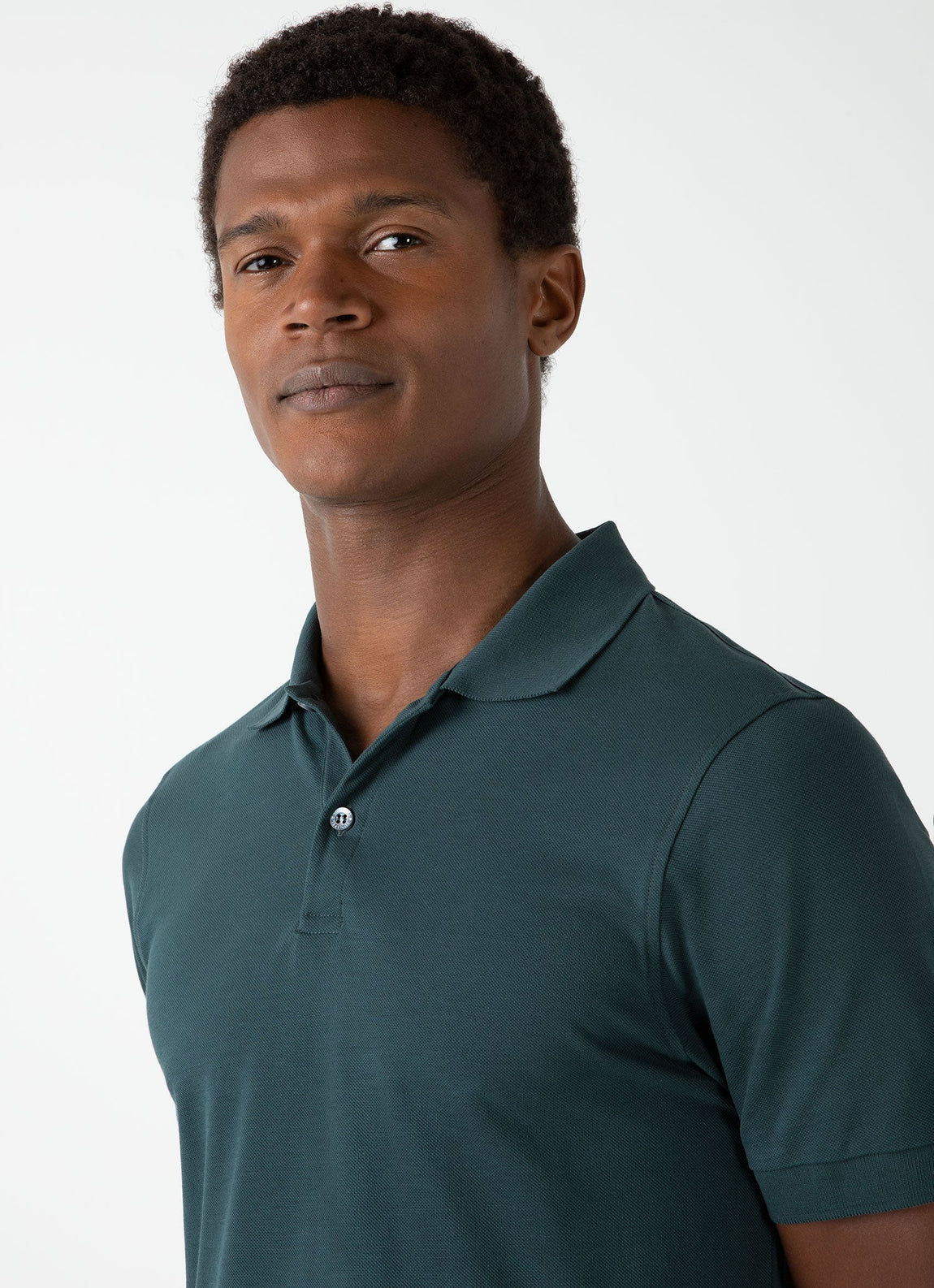 Men's Piqué Polo Shirt in Peacock