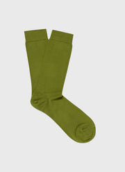 Men's Cotton Socks in Country Green
