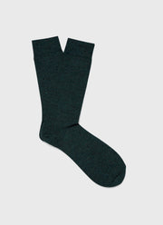 Men's Merino Wool Socks in Peacock Twist