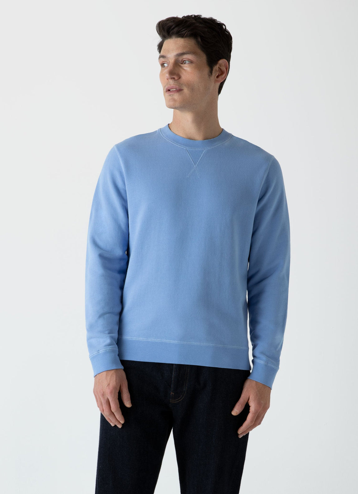 Men's Loopback Sweatshirt in Cool Blue