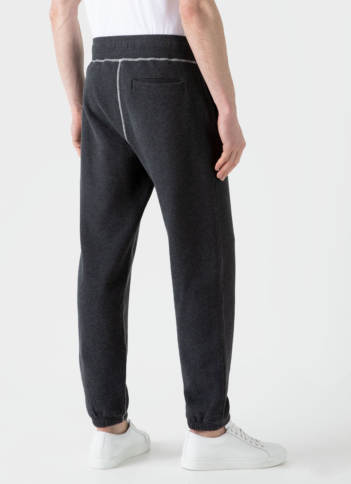 Men's Fleeceback Sweatpants in Charcoal Melange