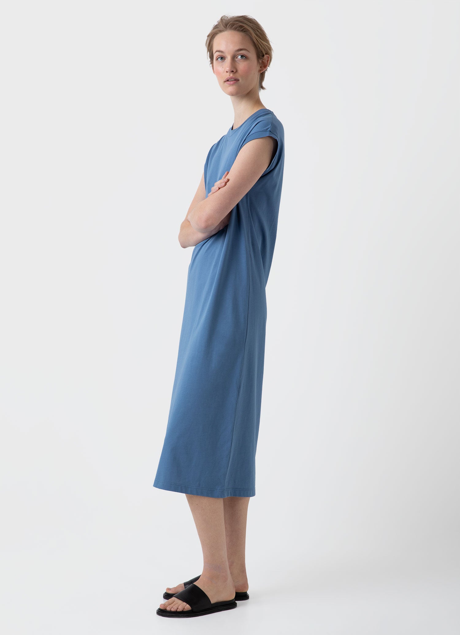 Everlane striped shirt dress sale