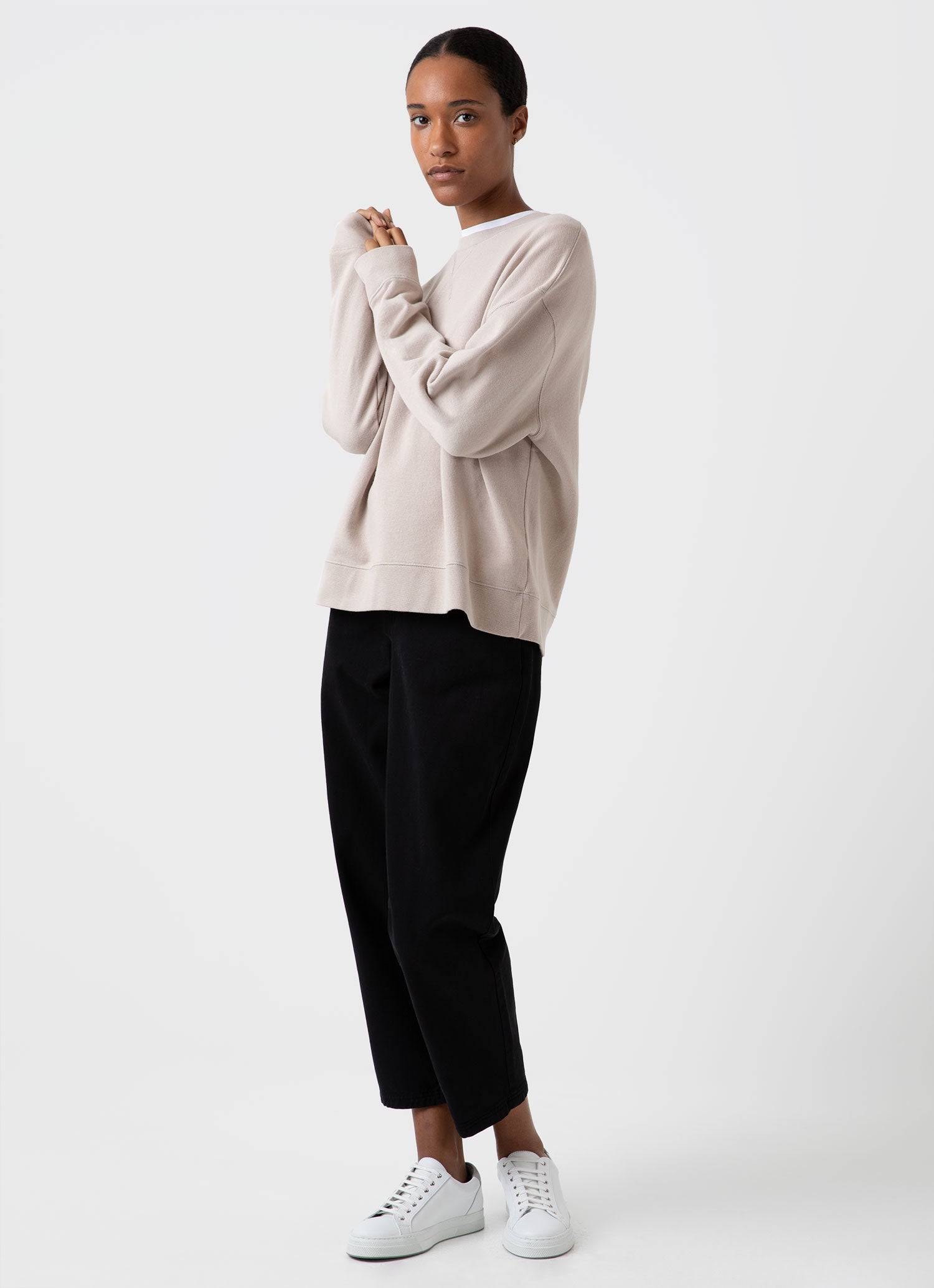 Relaxed Loopback Sweatshirt