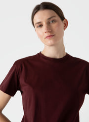 Women's Boy Fit T-shirt in Maroon